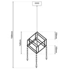 Näve Araneus LED Hanglamp Chroom 15cm