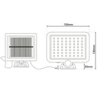 2 Set LED LED Solar Outer Wall Lamp "Pepe", voor buiten, wandlamp - Plastic in zwart, met geïntegreerde LED - wandlampen buiten