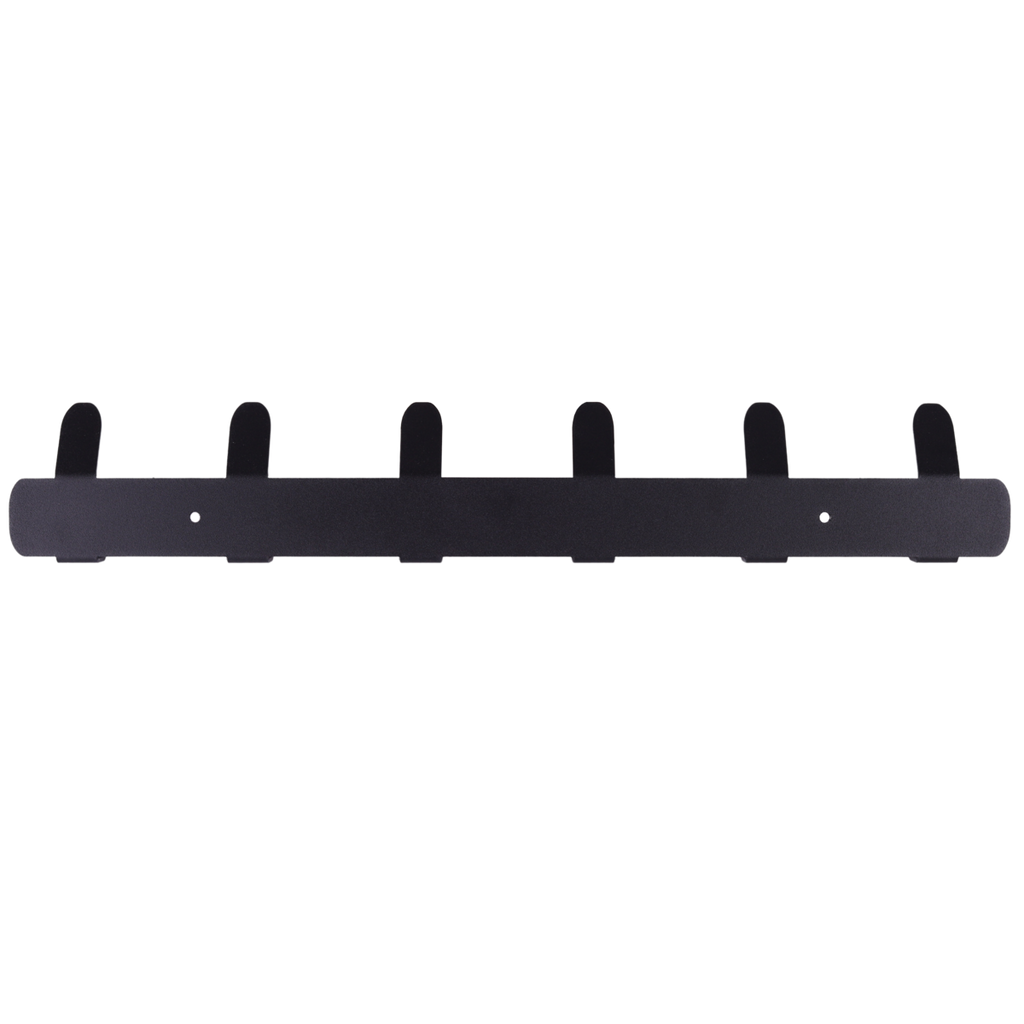 Gorillz Zwarte Wandkapstok - 48cm met 12 Haken