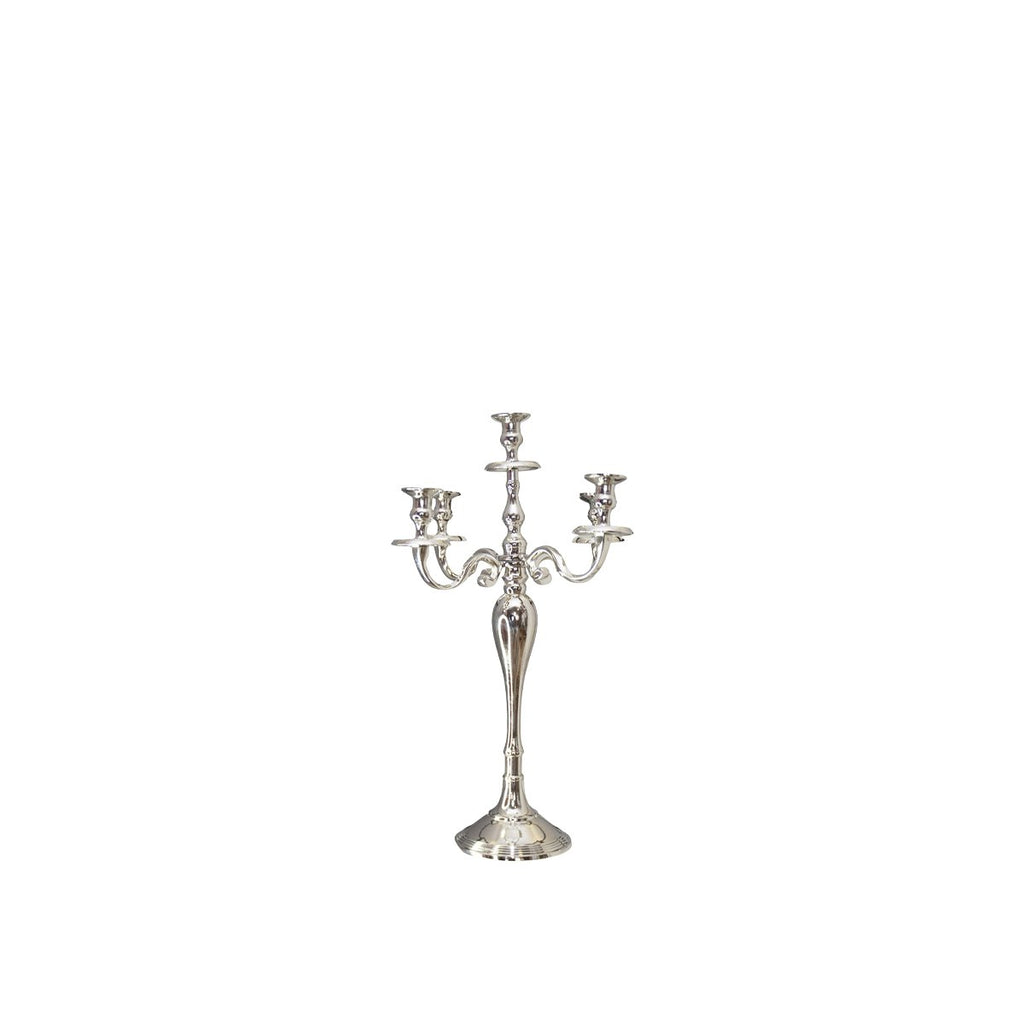 Aulica 5-Brander Kandelaar Zilver 40cm Hoog