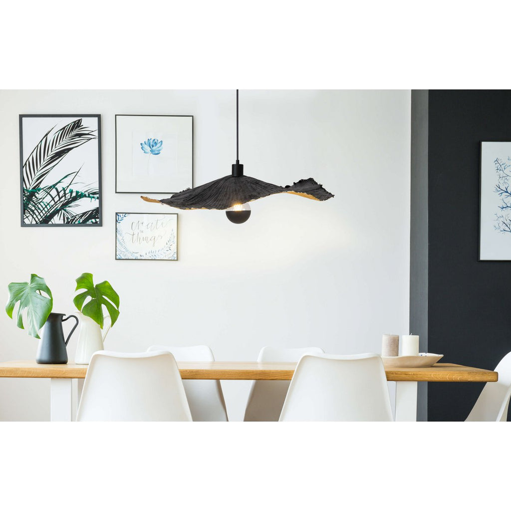 Papieren hanglamp "Gek Papier" Ø56cm Zwart-Goud