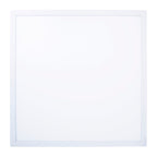LED -paneel plafondlamp "Nico", functionele metalen plafondlamp en plastic in het wit, met vaste LED's en vele functies, ideaal voor kantoor, oefening of workshop, ca. 59,5 x 59,5 cm
