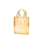 Transparant gele handtasvaas AULICA 18x10x27cm