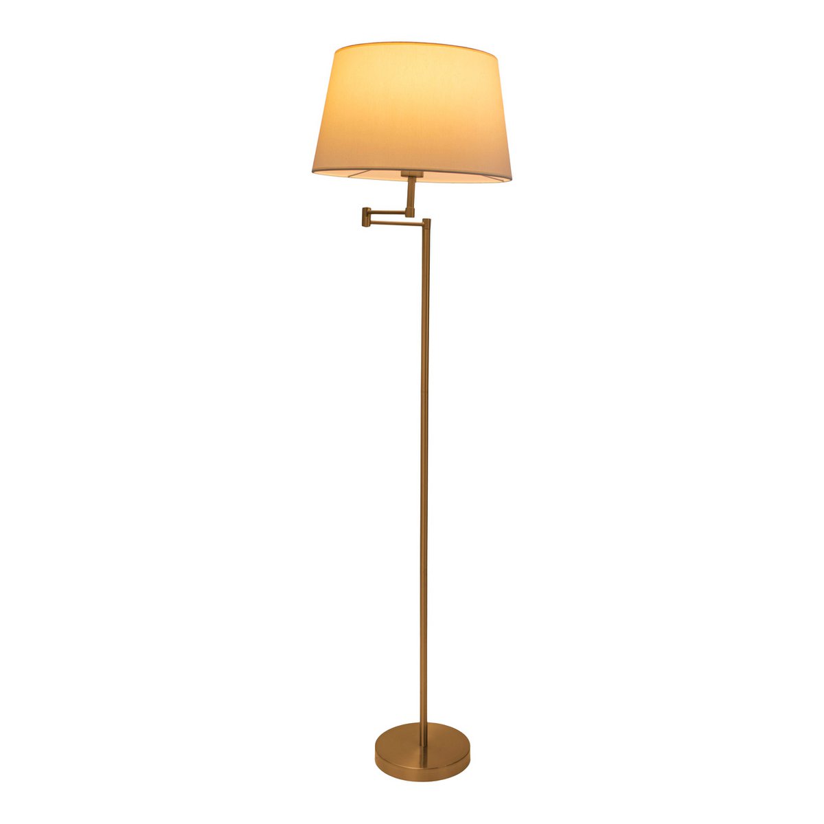 Näve Bologna Staande Lamp Mat Messing 158cm