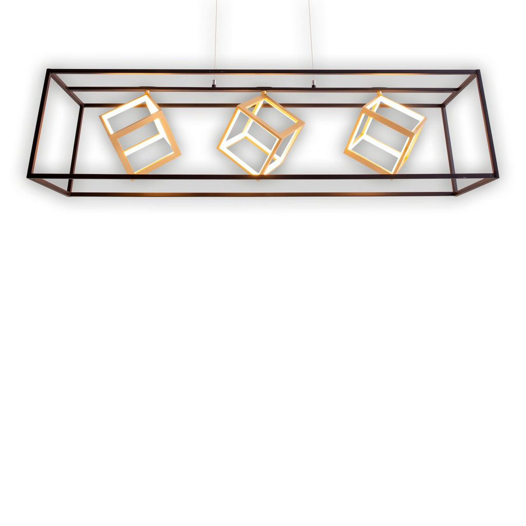 LED hanglamp Tripoli 100cm - Zwart