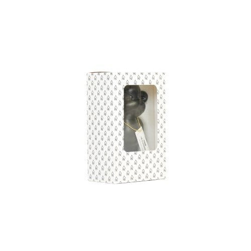 Legende Aap Beeldje - Zwart - 11x7x19cm - Housevitamin