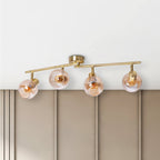 Näve Libby Plafondlamp 4-Lichts - Messing 80cm E14