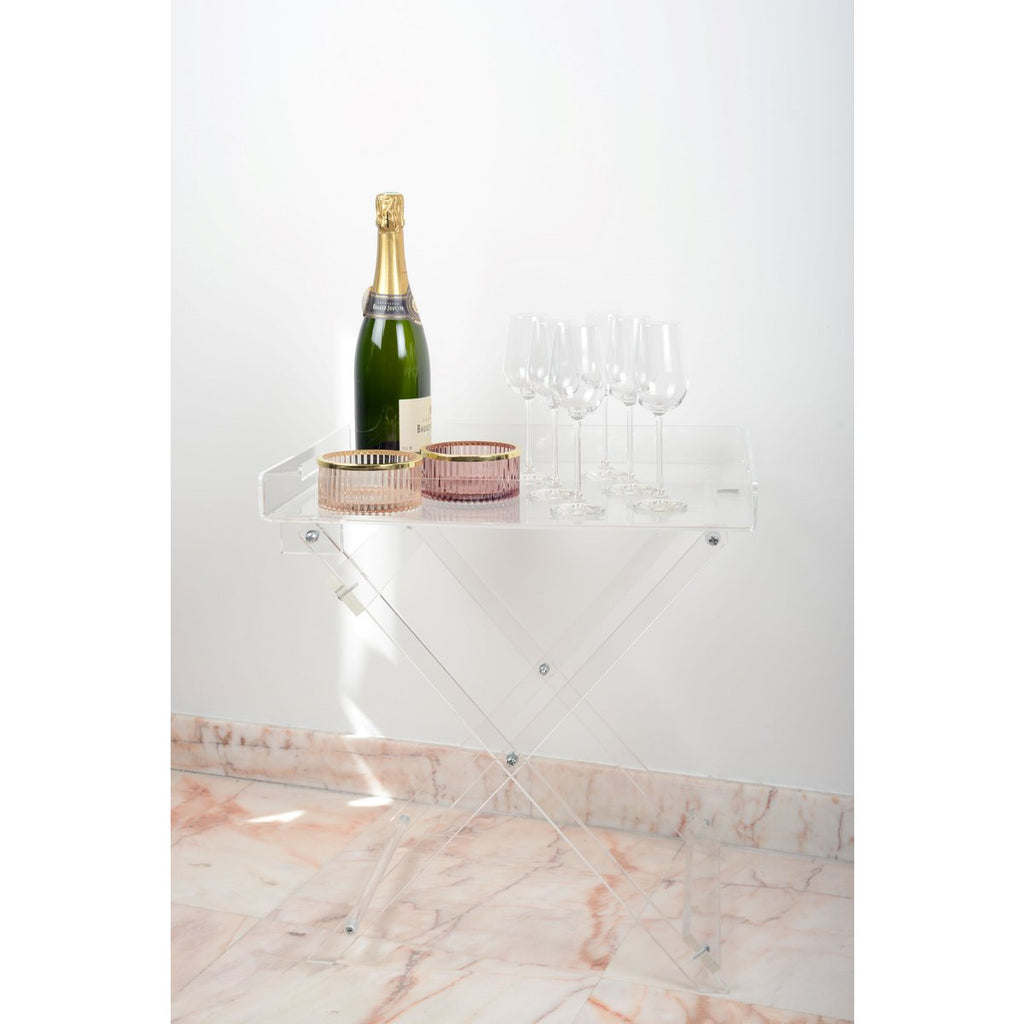 Acryl Vouwtafel Lade 46x38x54cm - Transparant