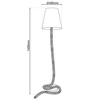 Näve Leuchten Staande Lamp Touw 165cm Beige