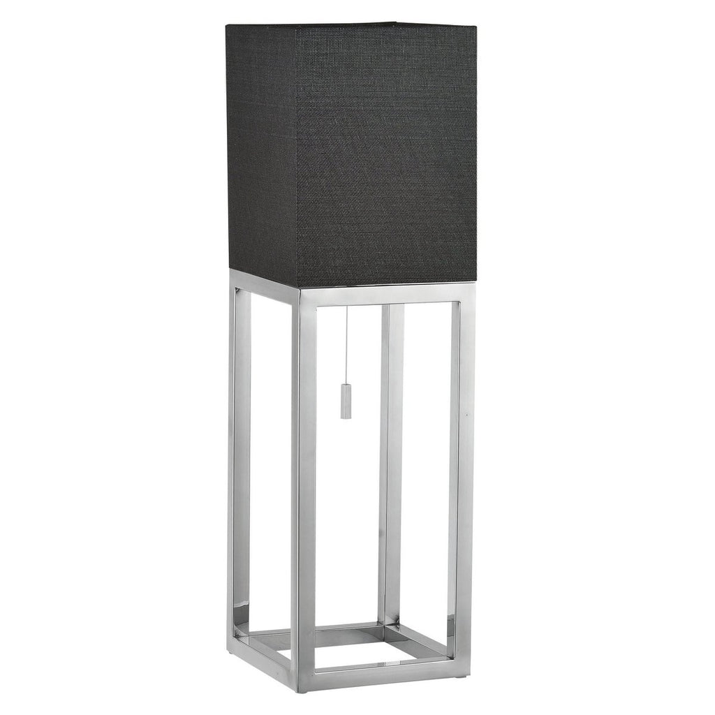 Näve Alfa Tafellamp - Chroom/Donkergrijs 65cm