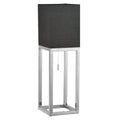 Näve Alfa Tafellamp - Chroom/Donkergrijs 65cm