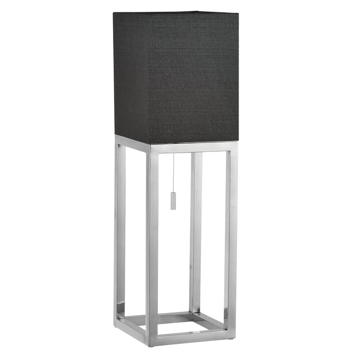 Näve Alfa Tafellamp - Chroom/Donkergrijs 65cm