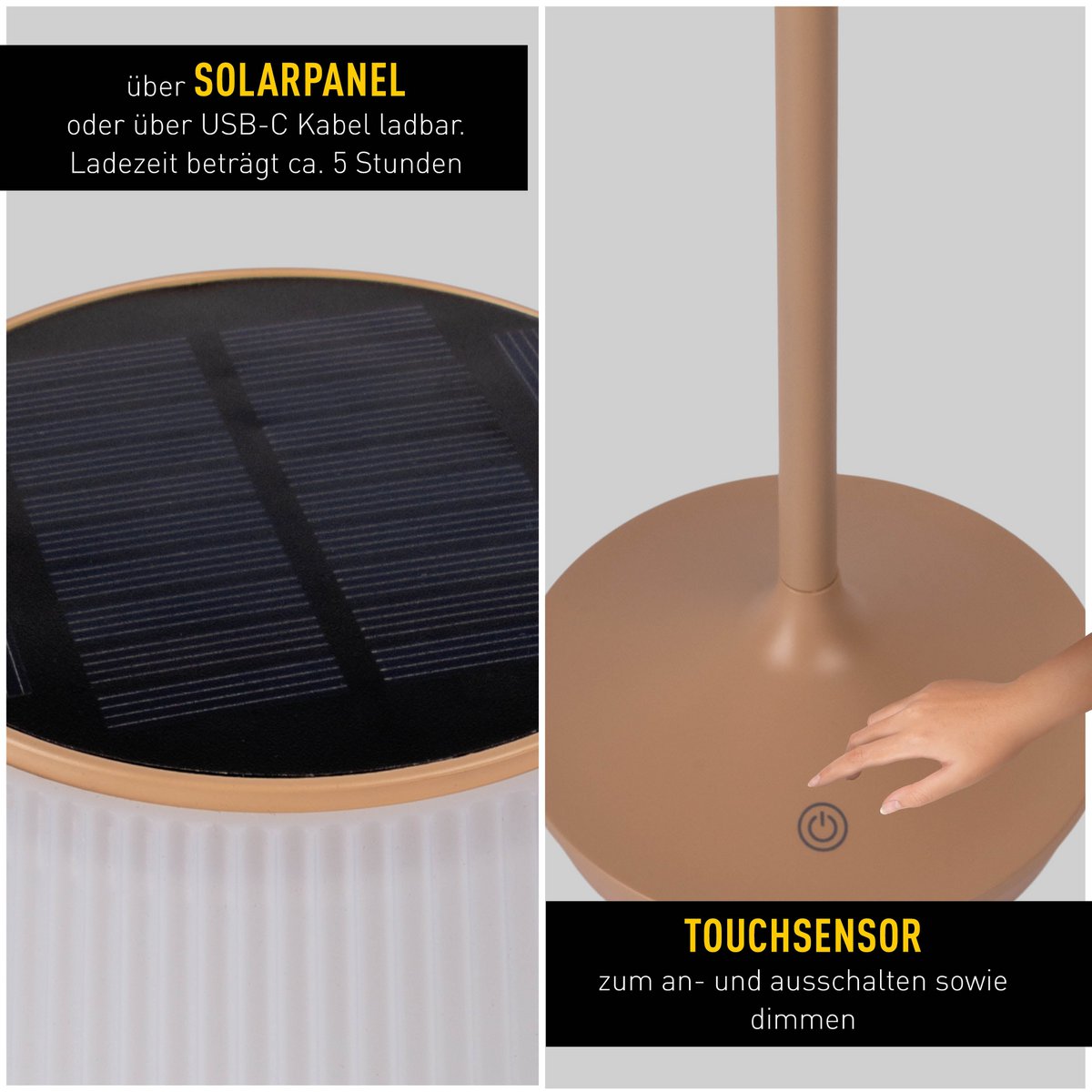 Näve Emmi Solar Lamp - 38cm, Dimmable CCT