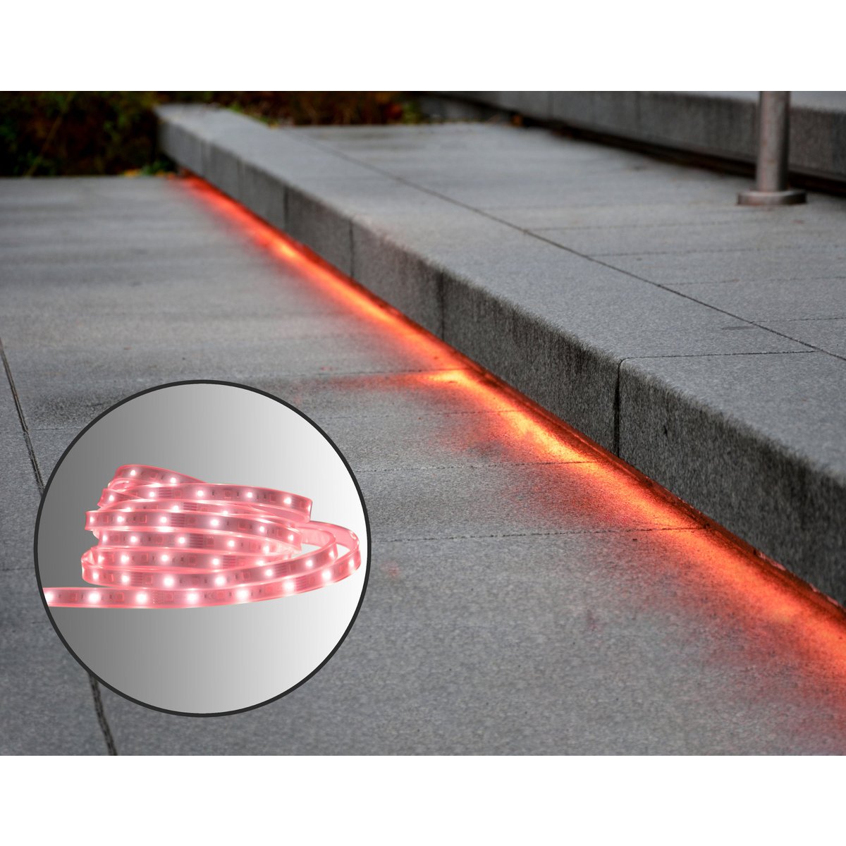 LED Strip Buiten 500cm 24W Warm Wit Dimbaar