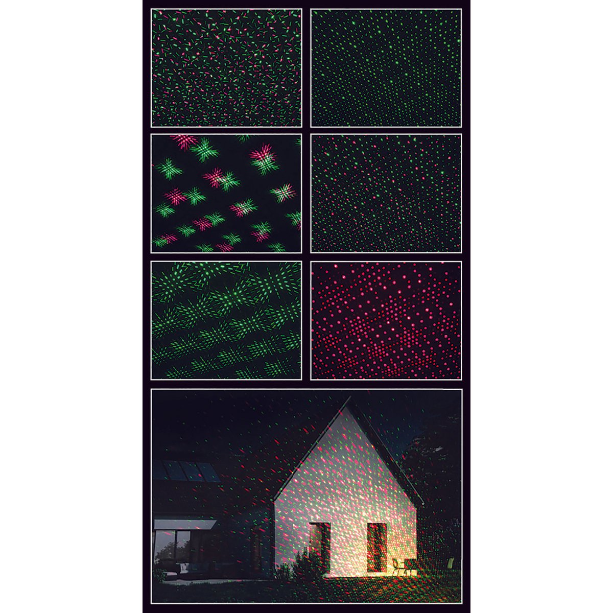 Näve Laser Tuinspies - Groen/Rood LED Projector