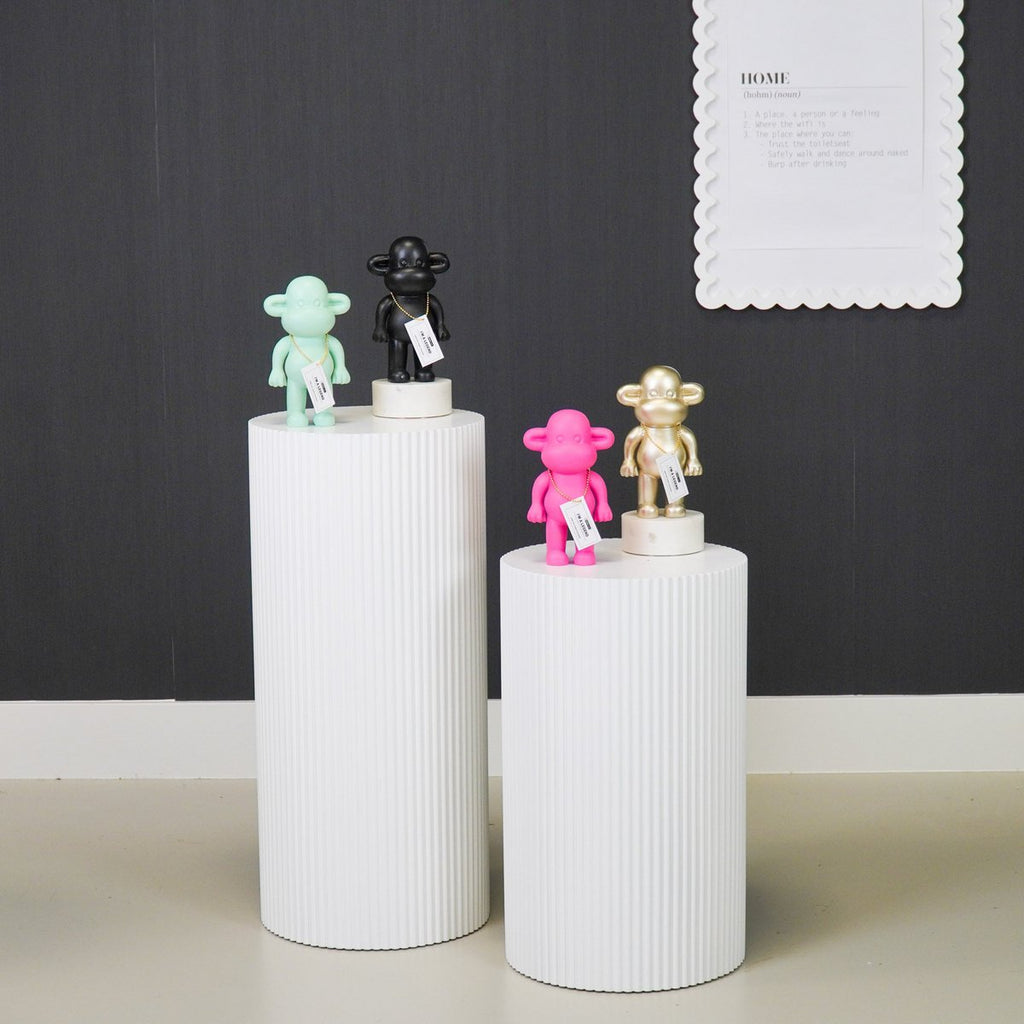Ornament - 'The Legend' Monkey Figuur - Polyresin - Mintgroen - 11x7x19cm