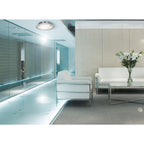LED plafondlamp Chur - Kristaleffect Wit