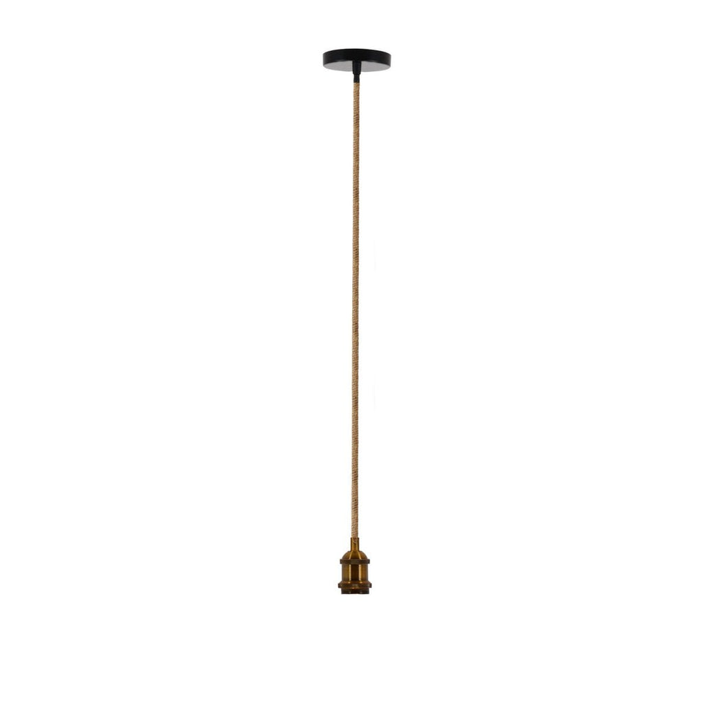 Näve Ontario Hanglamp Jute E27 Zwart