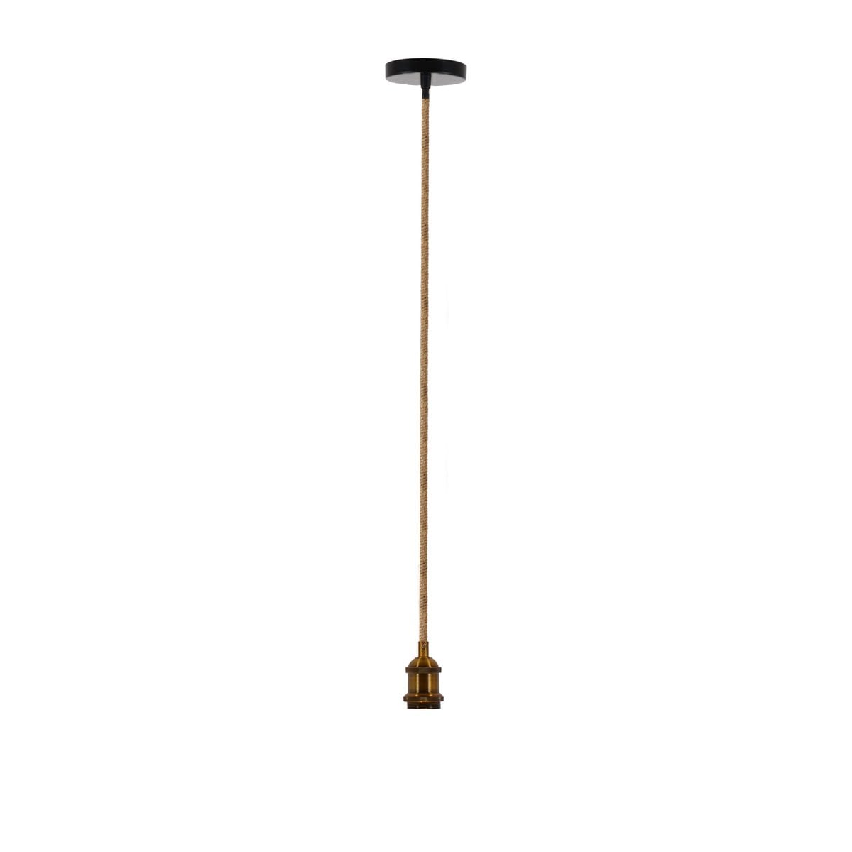 Näve Ontario Hanglamp Jute E27 Zwart
