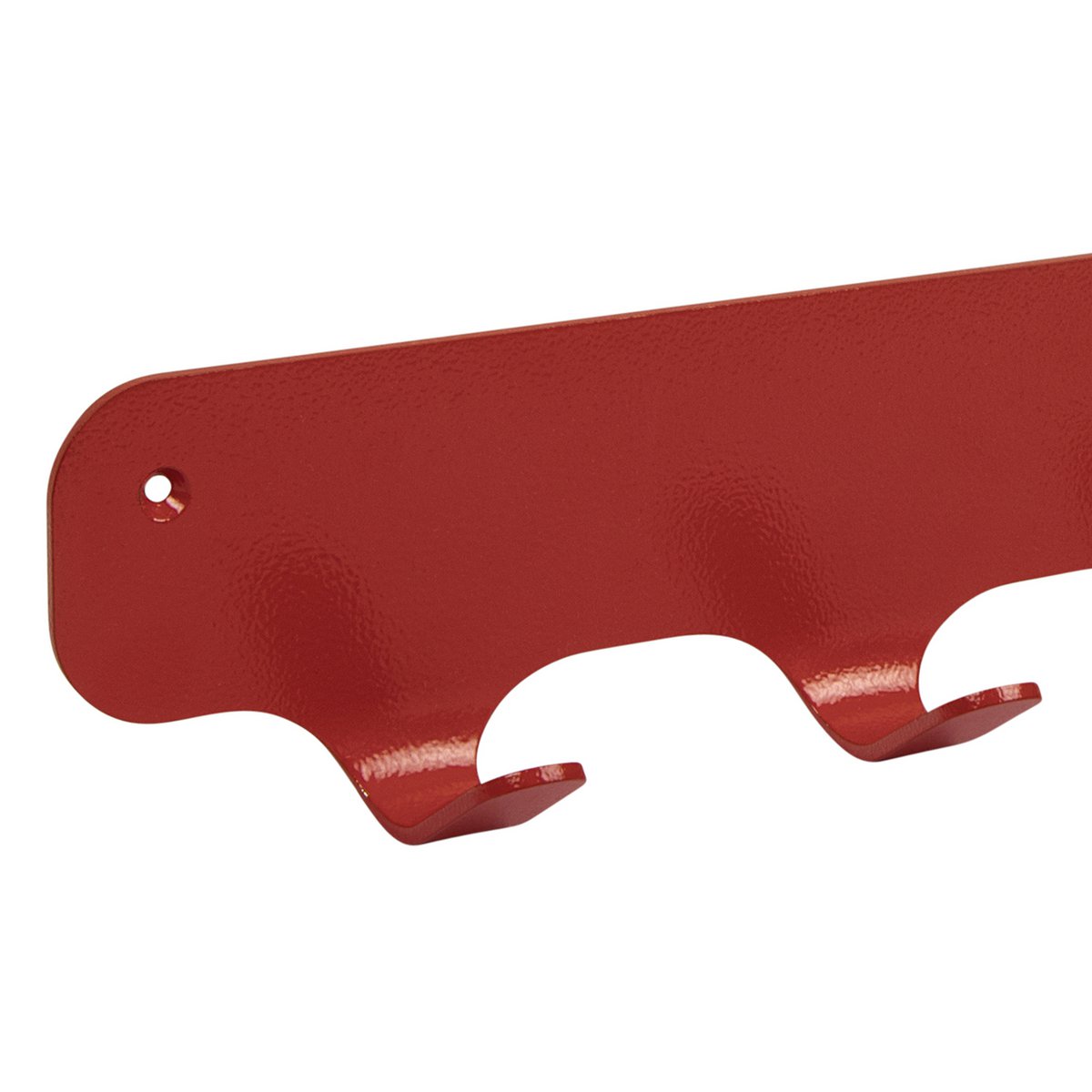 Gorillz Industriële Wandkapstok Rounded Four - Rood met 4 Haken