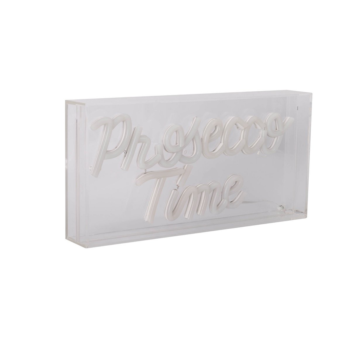 LED Neonlicht "Prosecco Time" 30x15cm Blauw