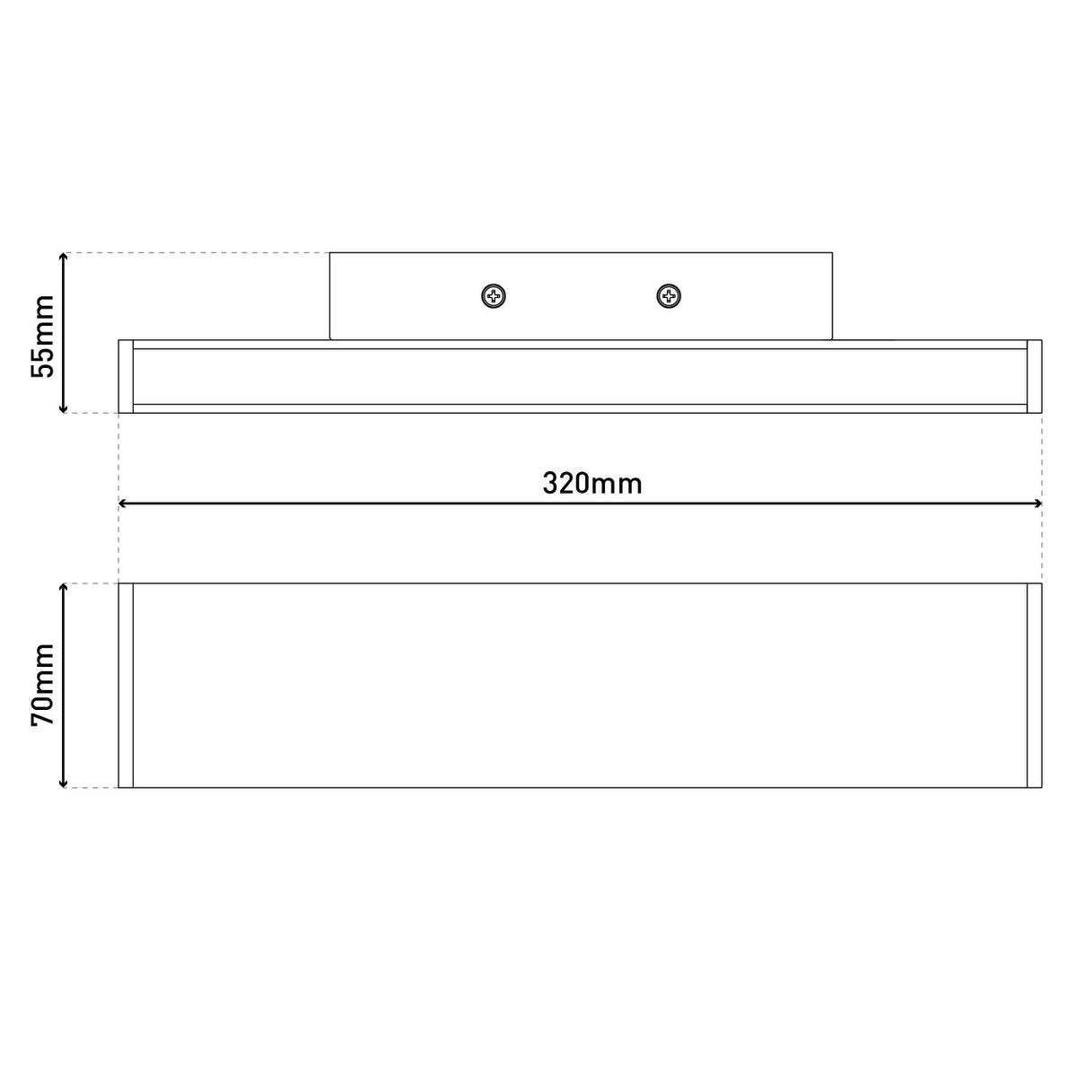 Näve Dubai LED Wandlamp 32cm Aluminium