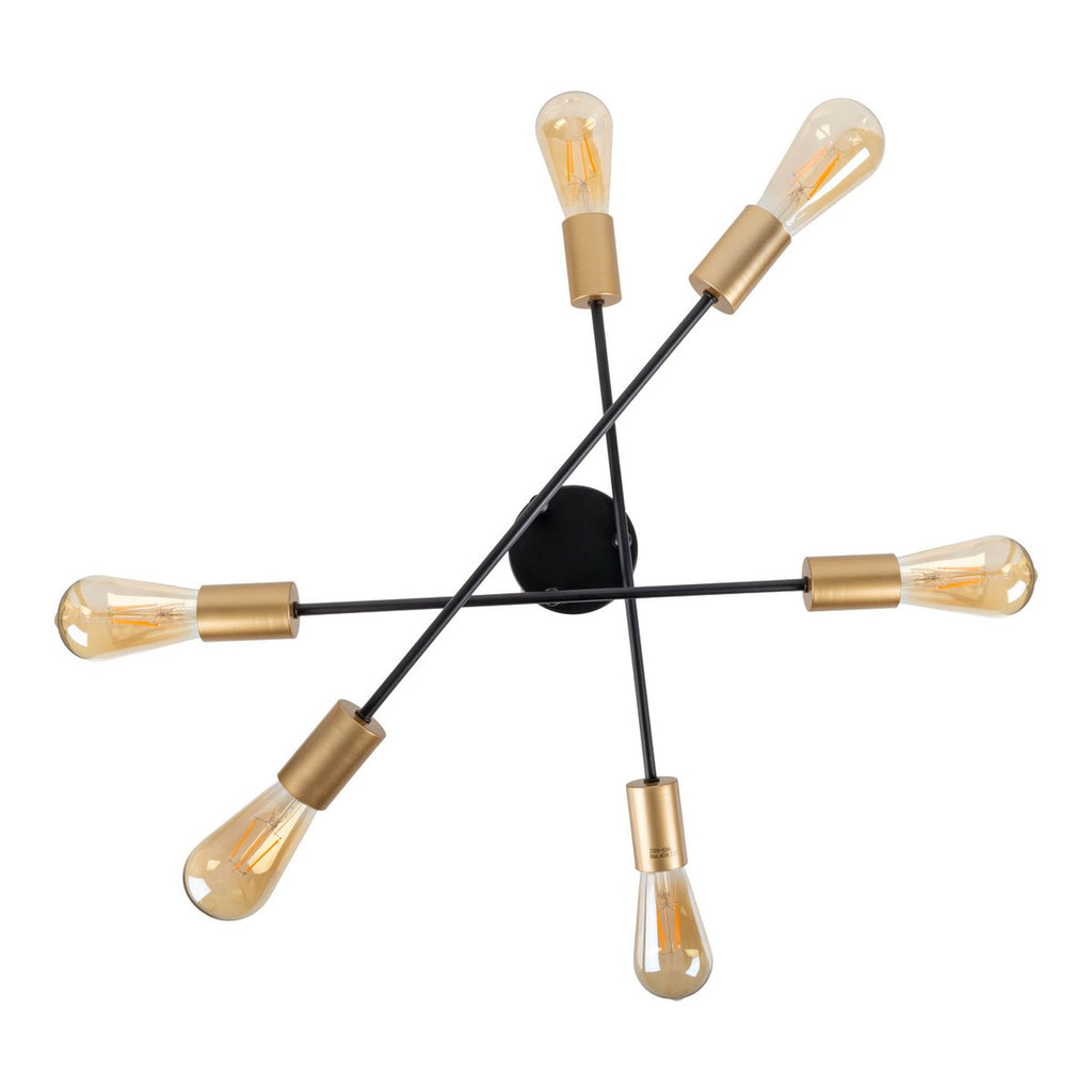 Näve Modo Plafondlamp 6-vlam Zwart 54,5cm