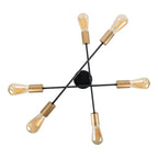 Näve Modo Plafondlamp 6-vlam Zwart 54,5cm