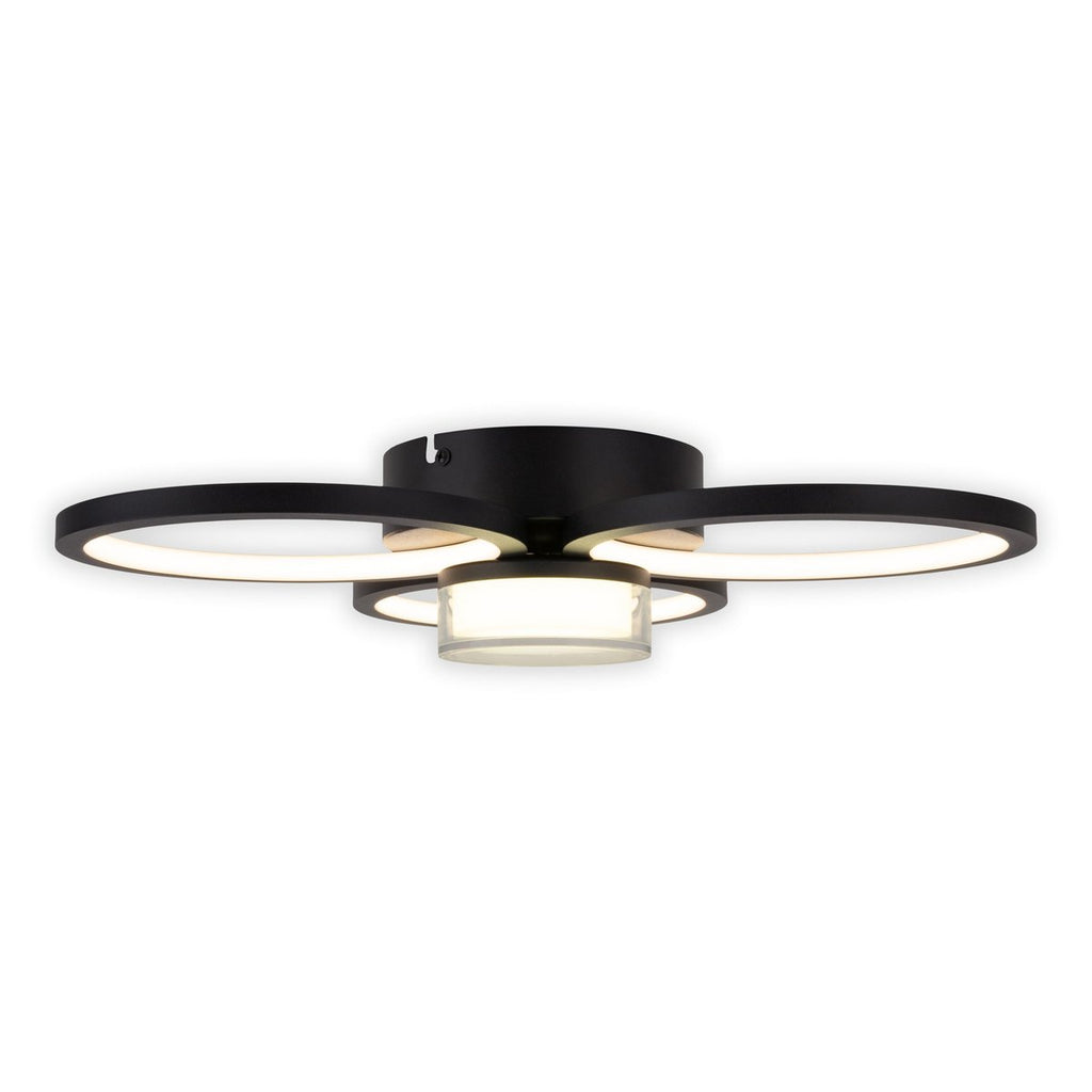 CIMO LED Plafondlamp - Zwart 43.6cm 3100lm