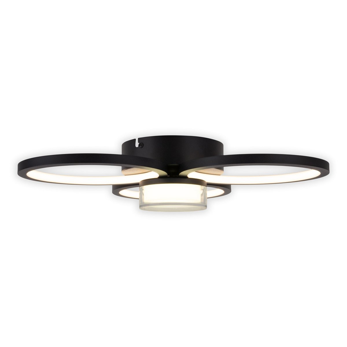 CIMO LED Plafondlamp - Zwart 43.6cm 3100lm