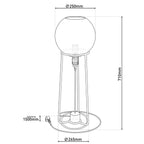 Näve Stelo Tafellamp - Zwart 71cm