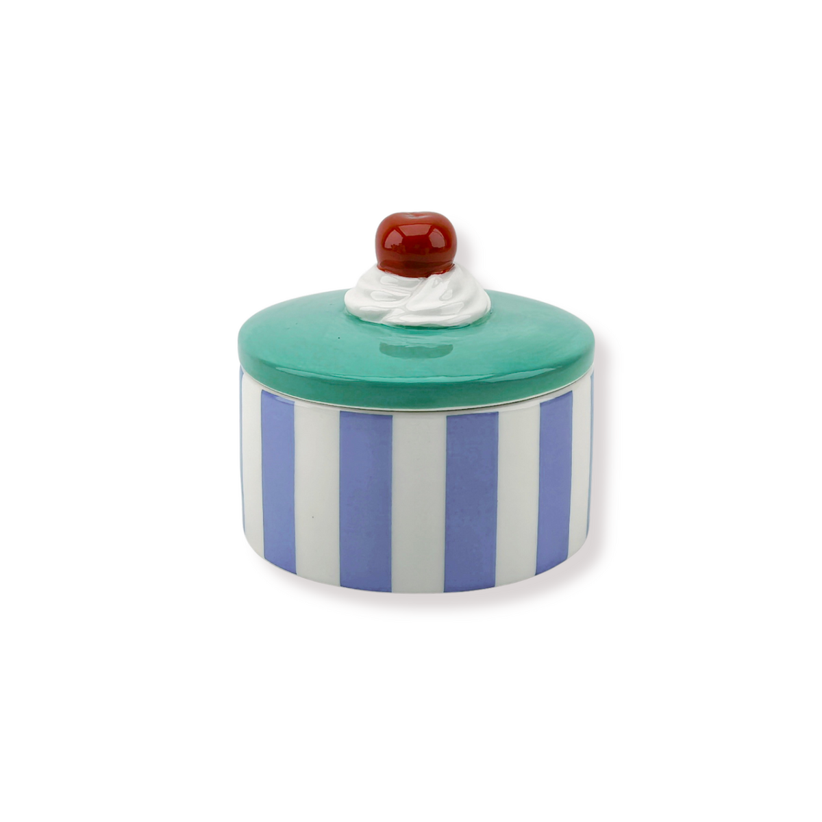 Housevitamin Voorraadpot Tartelette Kers Blauw/Paars 9x9x7,5cm