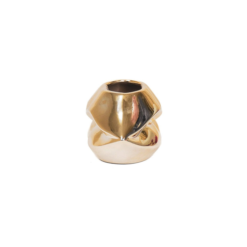 Gouden keramische pot - 21x19x11cm - Housevitamin