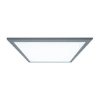 LED -paneel plafondlamp "Nico", functionele metalen plafondlamp en plastic in het wit, met vaste LED's en vele functies, ideaal voor kantoor, oefening of workshop, ca. 59,5 x 59,5 cm