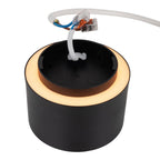 LED Spot D: 14 cm zwarte "Trimes"