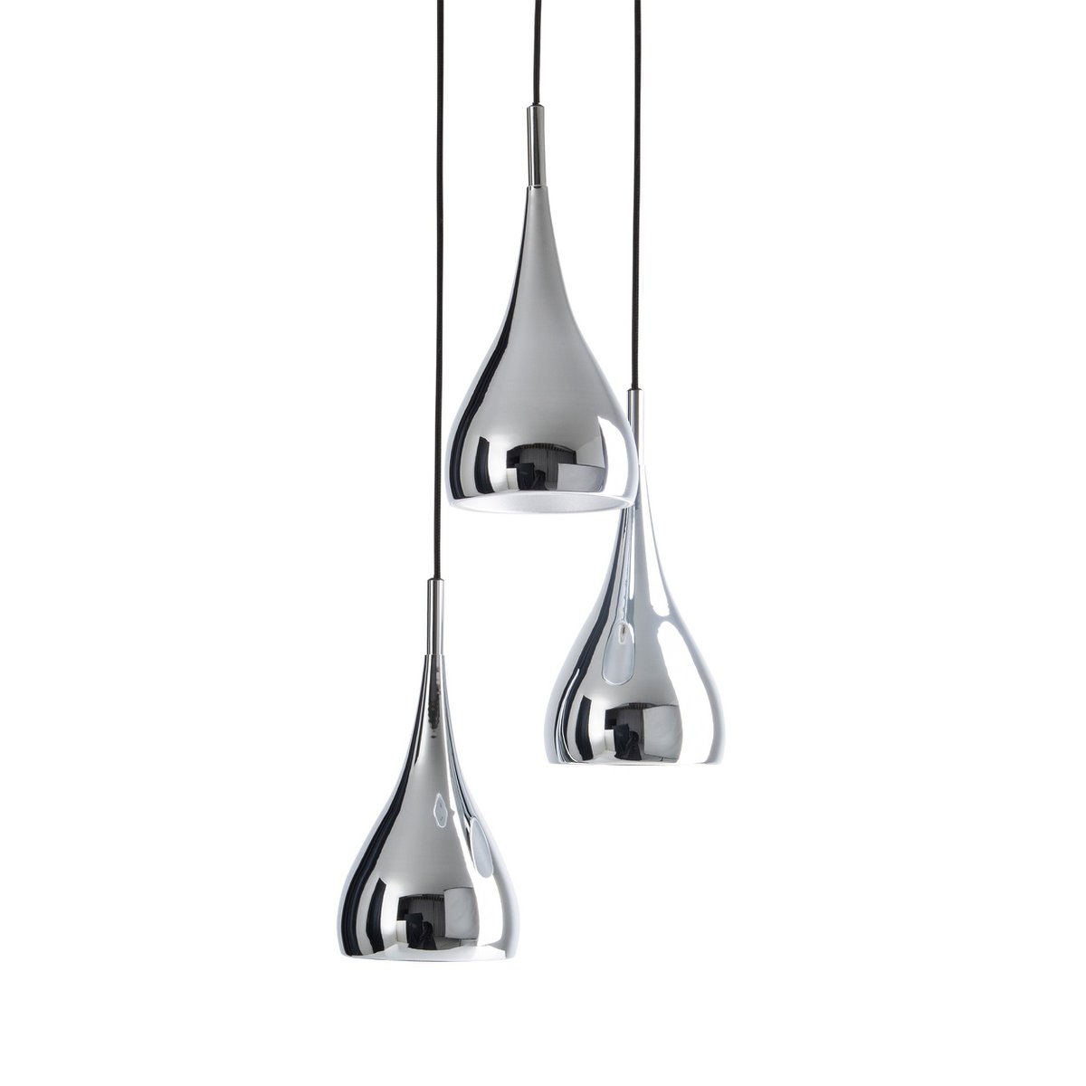 Näve Stijl Hanglamp - Chroom 3-Lichts Retro