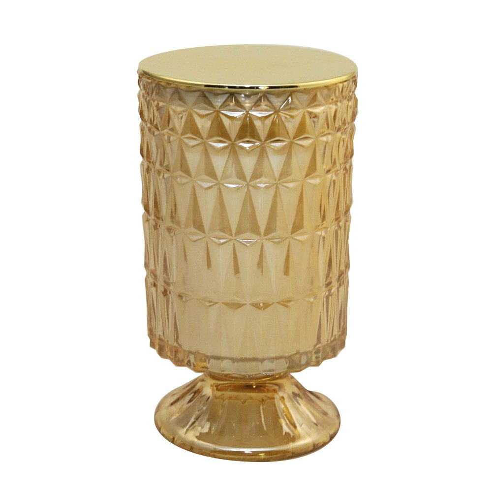 Gouden kaars katoenbloem H18cm Aulica