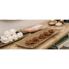 Aulica Witte Decoratieve Schaal Aluminium 25x16cm