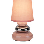 Keramische tafellamp "Stoney" roze E14