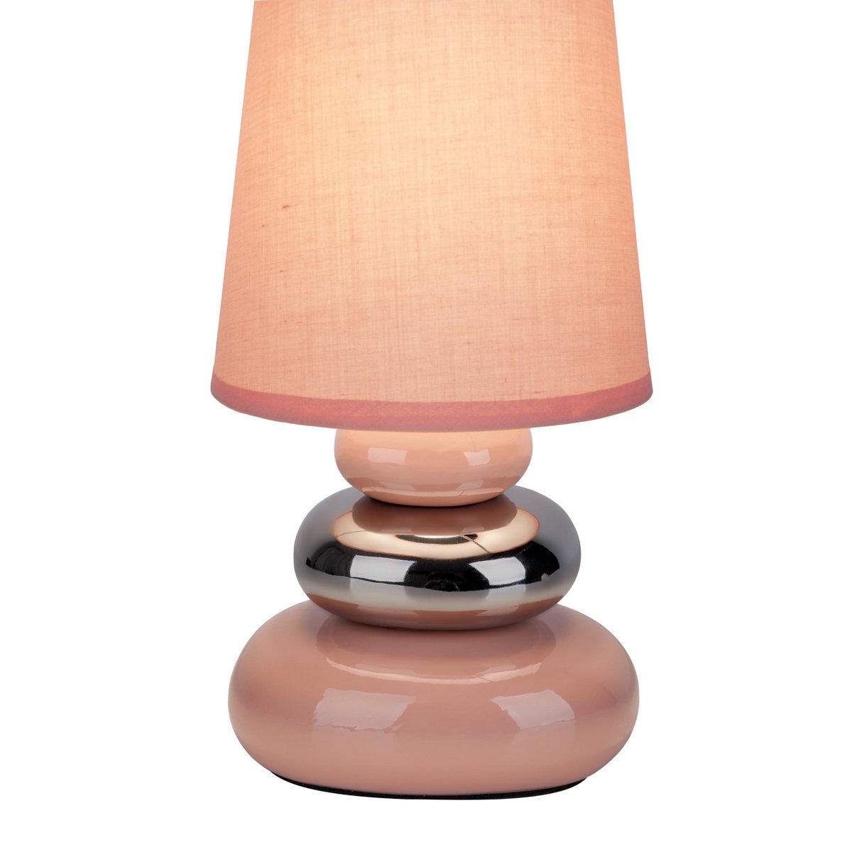 Keramische tafellamp "Stoney" roze E14