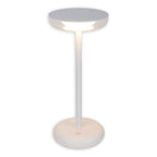 Noteloze tabletlicht "PASI" voor buiten en binnen, gemaakt van metaal en plastic in wit, dimbaar, met aanraking en geheugenfunctie, ca. 26 cm hoog