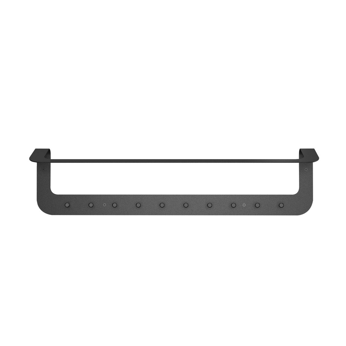 Gorillz Linea Wandkapstok Zwart - 10 Haken, Opbergruimte