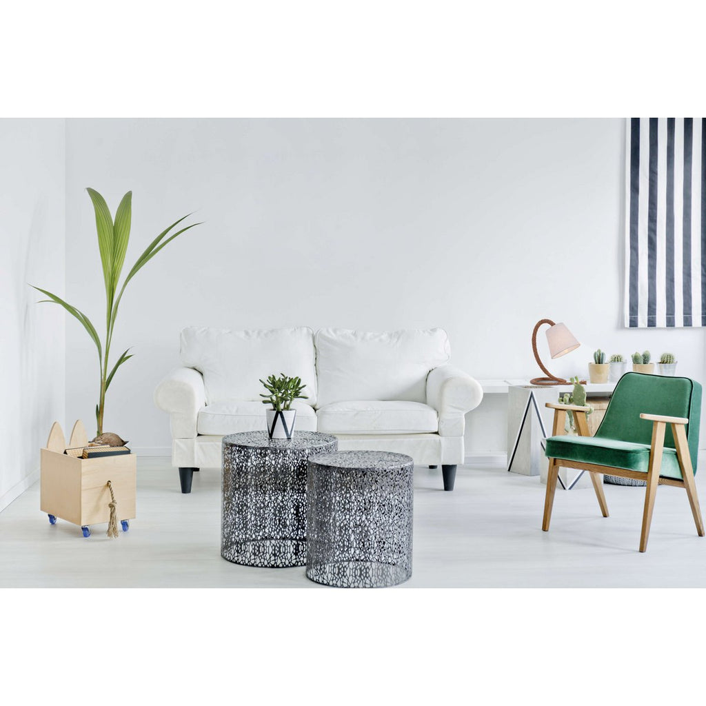 Näve Tafellamp Touw - Wit 35cm E14
