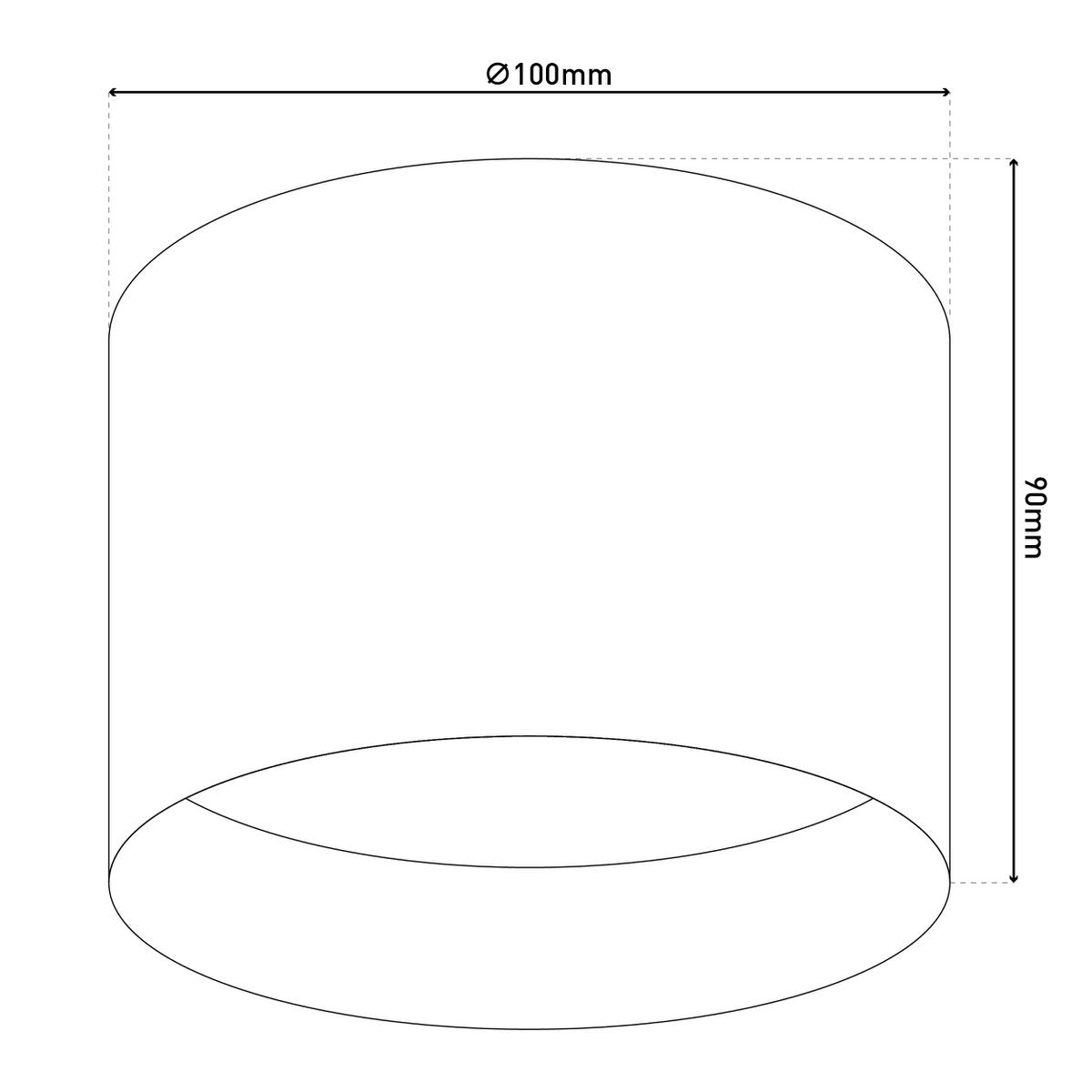 LED Spot Trios Ø10cm Zwart Metaal