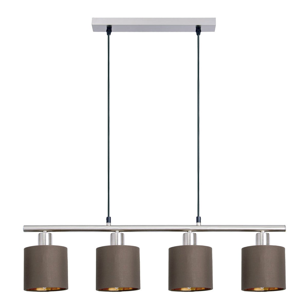 Näve Maron 4-Light Pendant Lamp - Brown 72cm