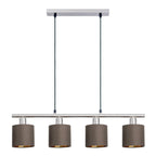 Näve Maron 4-Light Pendant Lamp - Brown 72cm