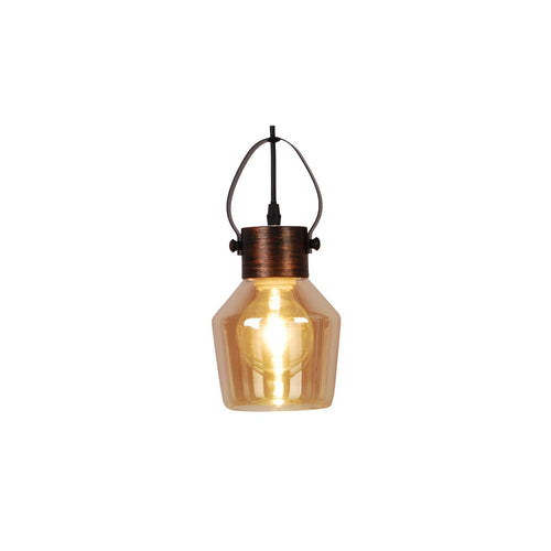 Glazen hanglamp Alex - Beige 128cm