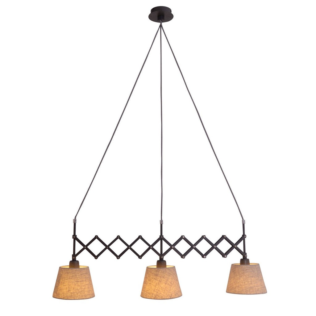 Näve Adrienne Hanglamp Schaarlamp Bruin 52-100cm