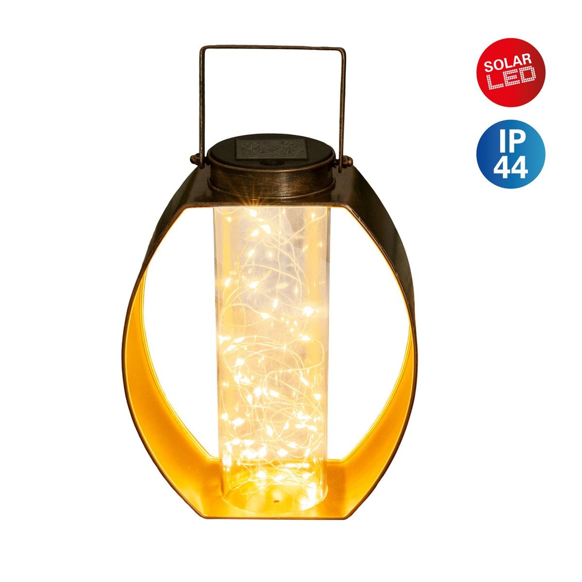 Näve Fairylight Solar Tafellamp - Zwart Goud 26cm