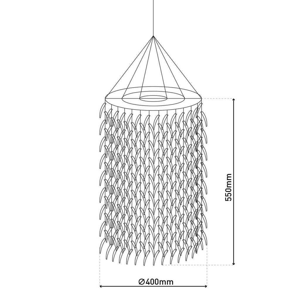 Näve Hanglamp Kokosnoot Ø40cm Beige E27
